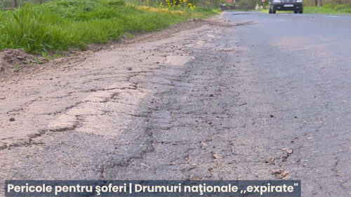 Pericole pentru șoferi. Mai multe drumuri naționale se degradează și au nevoie de reparații